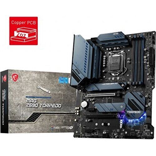 MSI MAG Z590 Torpedo Intel Z590 DDR4 3200MHz 1200 Pin ATX Anakart