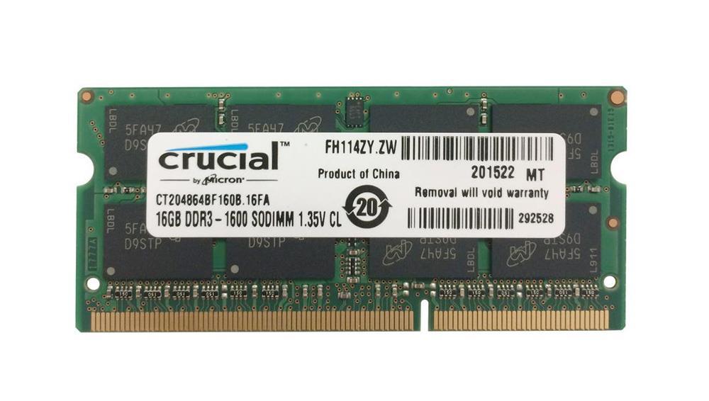 16GB DDR3L 1600MHz CRUCİAL BELLEK CT204864BF160B NB