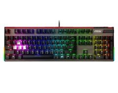 MSI GG VIGOR GK80 CR US GAMING KEYBOARD GERCEK MEKANIK N-KEY %100 ANTIGHOSTING ALUMINYUM CHERRY MX RED INGILIZCE Q HER TUS 16 MILYON RENK MYSTIC LIGHT RGB LED AYDINLATMA KAUCUK AYAK OZEL BILEK DESTEKLI 2M ORGU KABLO ALTIN KAPLAMA USB OYUNCU KLAVYESI