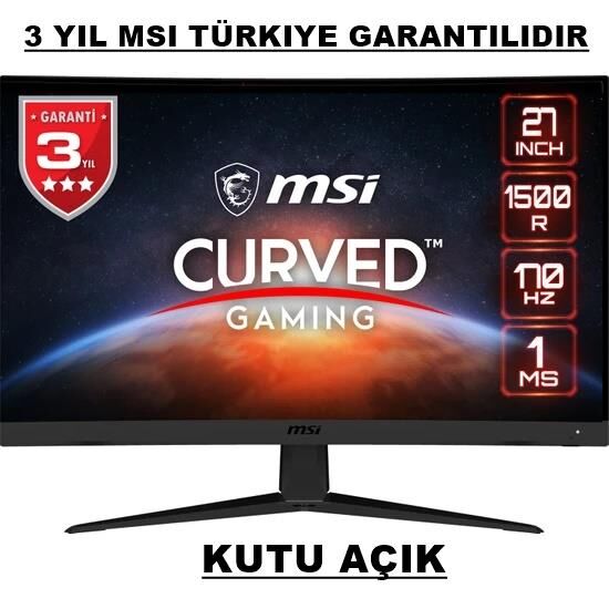 MSI G27C5 E2 27 Curved 1500R 170Hz 1ms VA Freesync Premium Full HD Gaming  Monitör