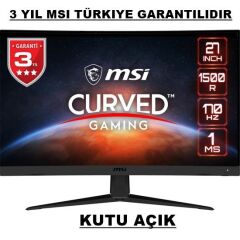 MSI G27C5 E2 27 Curved 1500R 170Hz 1ms VA Freesync Premium Full HD Gaming  Monitör