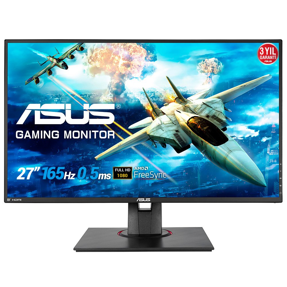 ASUS 27 VG278QF GAMING LED FREESYNC 1920x1080 0.5MS 165HZ 3YIL DP HDMI DVI VESA DUSUK MAVI ISIK