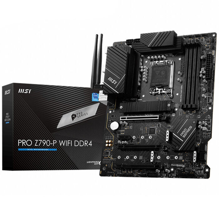 MSI PRO Z790-P WIFI DDR4 SOKET 1700 DDR4 5333MHZ(OC) PCI-E GEN5 M.2 USB3.2 DP HDMI 1X2.5G LAN  WI-FI 6E ATX