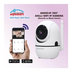 Alpsmart Akıllı Wifi Güvenlik ve Bebek Kamerası 64 GB Sd Hafıza