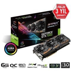 ASUS ROG Strix GeForce GTX 1060 OC edition 6GB GDDR5 192BIT DVI 2HDMI 2DP EKRAN KARTI