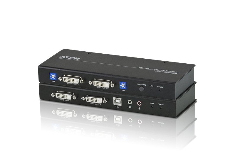 ATEN CE604-AT-G USB DVI DUAL VIEW CAT 5 KVM EXTENDER