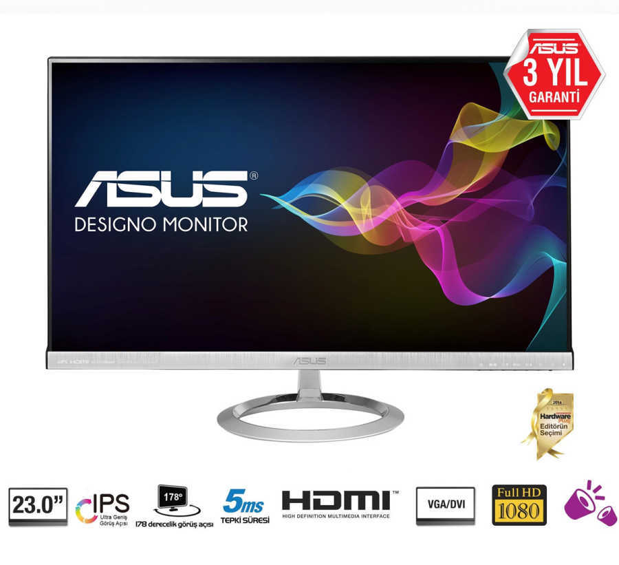 23 ASUS MX239H AH-IPS 1920x1080 5ms 3YIL HDMIx2,VGA MM