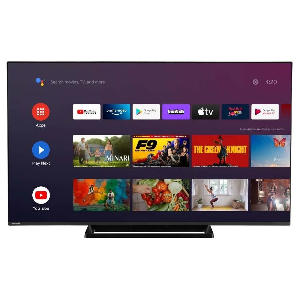 Toshiba 55UA3E63DT 4K Ultra HD 55'' 140 Ekran Uydu Alıcılı Android Smart LED TV