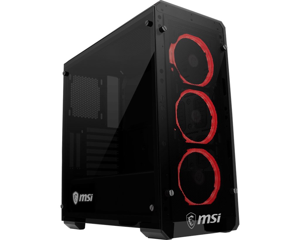 MSI MAG PYLON 3x Temperli Cam 3x RGB Fan ATX Gaming Bilgisayar Kasası