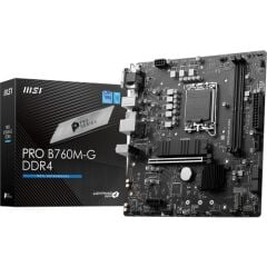 Msı Pro B760M-G Ddr4 Soket 1700 Ddr4 4800(OC) Pcı-E ,m.2 Usb3.2 Hdmı,dp,vga 1x 2.5g Lan Matx